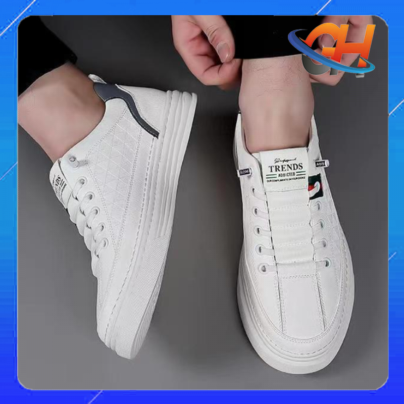 Giày Sneaker Nam Phong Cách Trẻ Trung, Da Mềm, Kiểu Dáng Thời Trang Phong Cách Đủ Size Từ 39 > 44