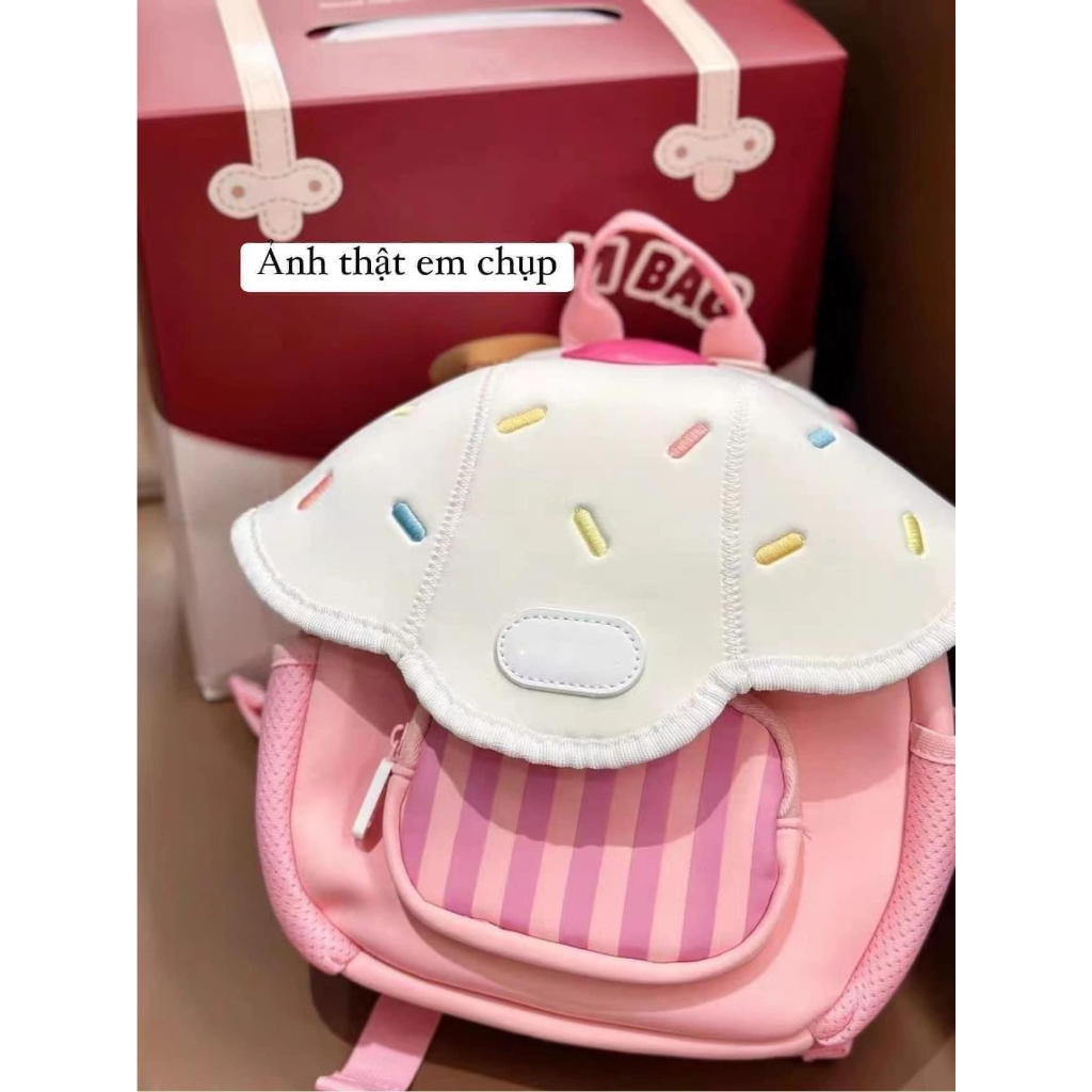 Balo đi học hình nấm cho bé gái dễ thương
