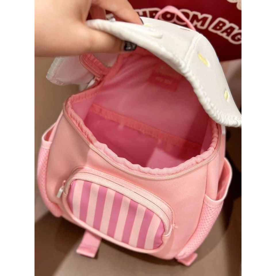 Balo đi học hình nấm cho bé gái dễ thương