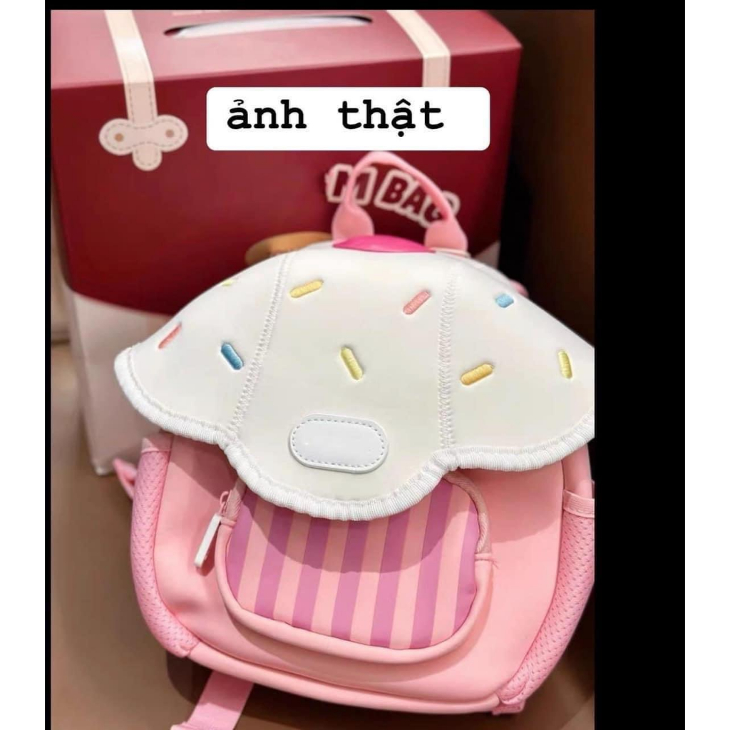 Balo đi học hình nấm cho bé gái dễ thương