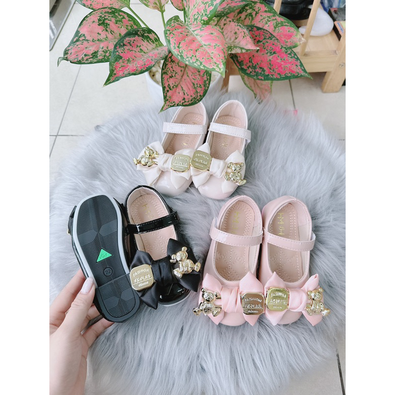 Giầy Búp Bê Da Bóng Mềm Đế Dẻo cho bé gái [Dọn Kho]
