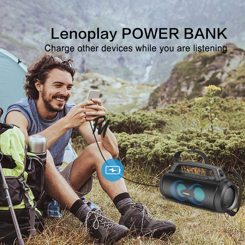 Loa Lenoplay T416 PRO Kèm Mic Hát Karaoke, Bluetooth 5.3 Công Suất 60W Max 120W Bass Mạnh, Dung Lượng Pin 10000 mAh