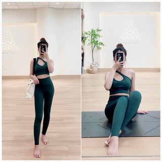 [Alisa Yoga] Bộ tập cổ chéo 3 màu