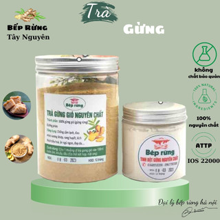 Combo hũ 500gram trà gừng gió 100gram tinh bột gừng gios thiên nhiên tiệm trà thiên nhiên