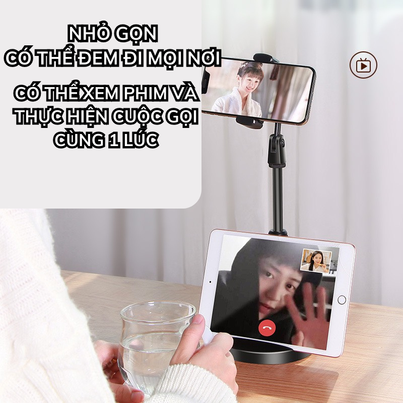 Giá Đỡ Điện Thoại, Đế Kê iPad J.A OFFICIAL Dài 38Cm Để Bàn Xem Phim, Chụp Hình Đa Năng Xoay 360 Độ Tiện Dụng
