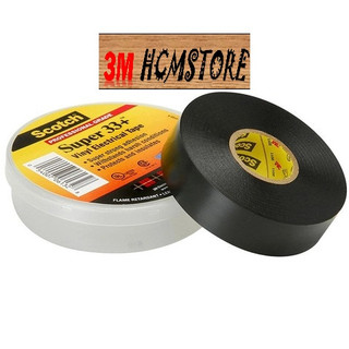 BĂNG KEO ĐIỆN VINYL 3M SCOTCH SUPER 33+ 19mm dài 20met cách điện chống cháy hạ thế 600V và mạch điện gia đình trong nhà