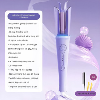 Máy uốn tóc tự động Yoroshiko hàng chính hãng cao cấp có ion âm bảo vệ tóc
