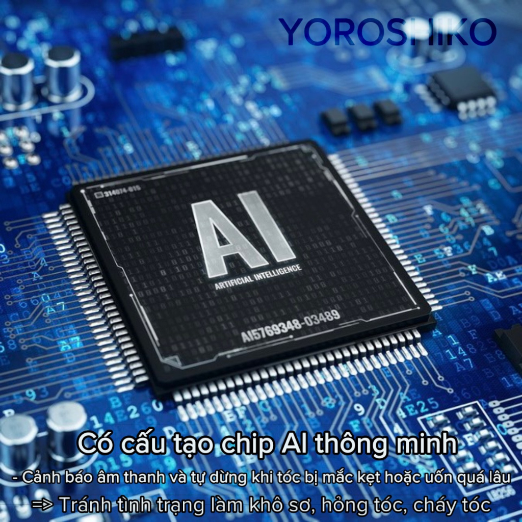 Máy uốn tóc tự động Yoroshiko hàng chính hãng cao cấp có ion âm bảo vệ tóc