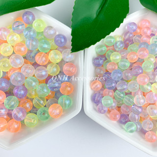  Gói 10g hạt nhựa tròn nhiều màu lấp lánh dùng xỏ vòng tay vòng cổ trang sức handmade DIY 