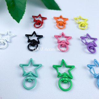 Khóa kim loại hình ngôi sao nhiều màu dùng làm móc khóa, làm đồ thủ công handmade DIY