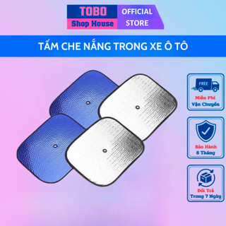 Tấm Che Nắng Xe Ô Tô Loại Dày Tráng Nhôm Cách Nhiệt Phản Quang - BH 12 Tháng!