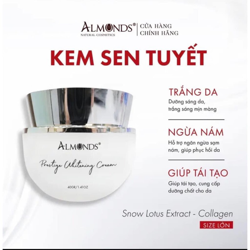 Kem sen tuyết  chính hãng Almonds