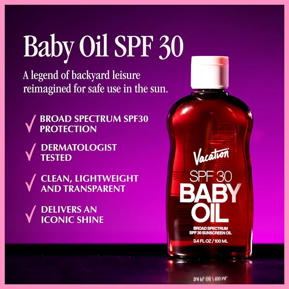 Dầu Phơi Nắng Da Nâu Tanning Oil SPF 30 Vacation Baby Oil Suncreen 100ML