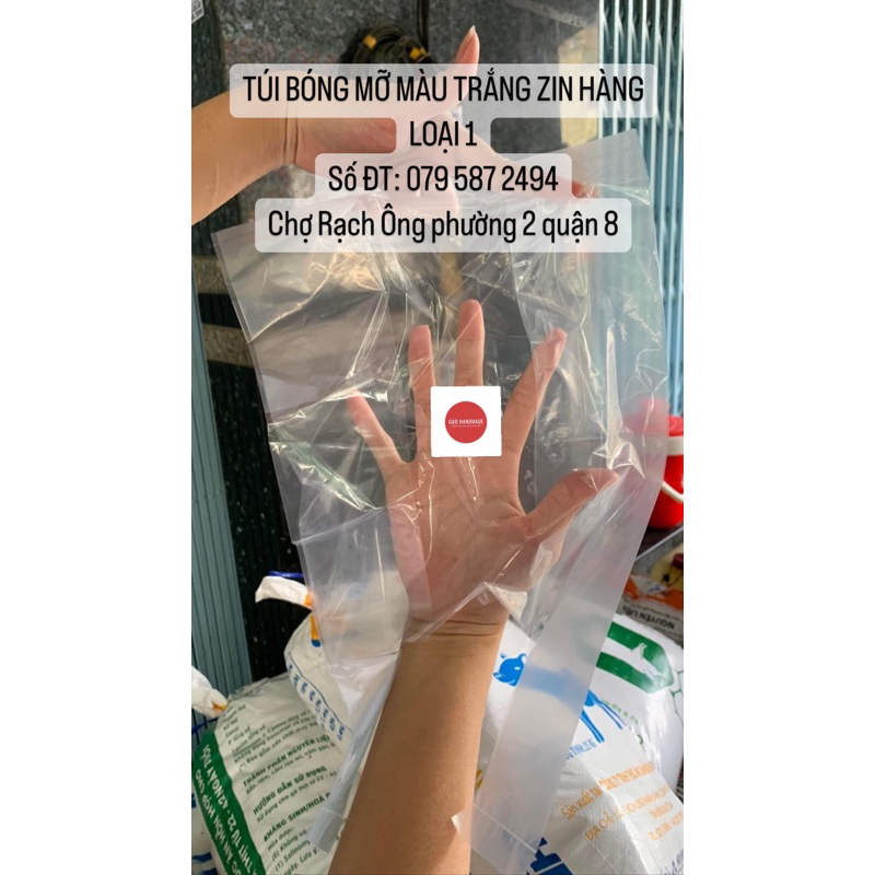 500gam/1ký TÚI BÓNG MỠ ZIN HÀNG LOẠI 1 MÀU TRẮNG TRONG SUỐT KHÔNG MÀU , KHÔNG MÙI, DẼO DAI