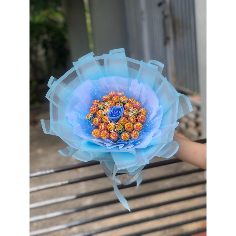 Bó hoa k e o mút mix hoa 20c NT131021