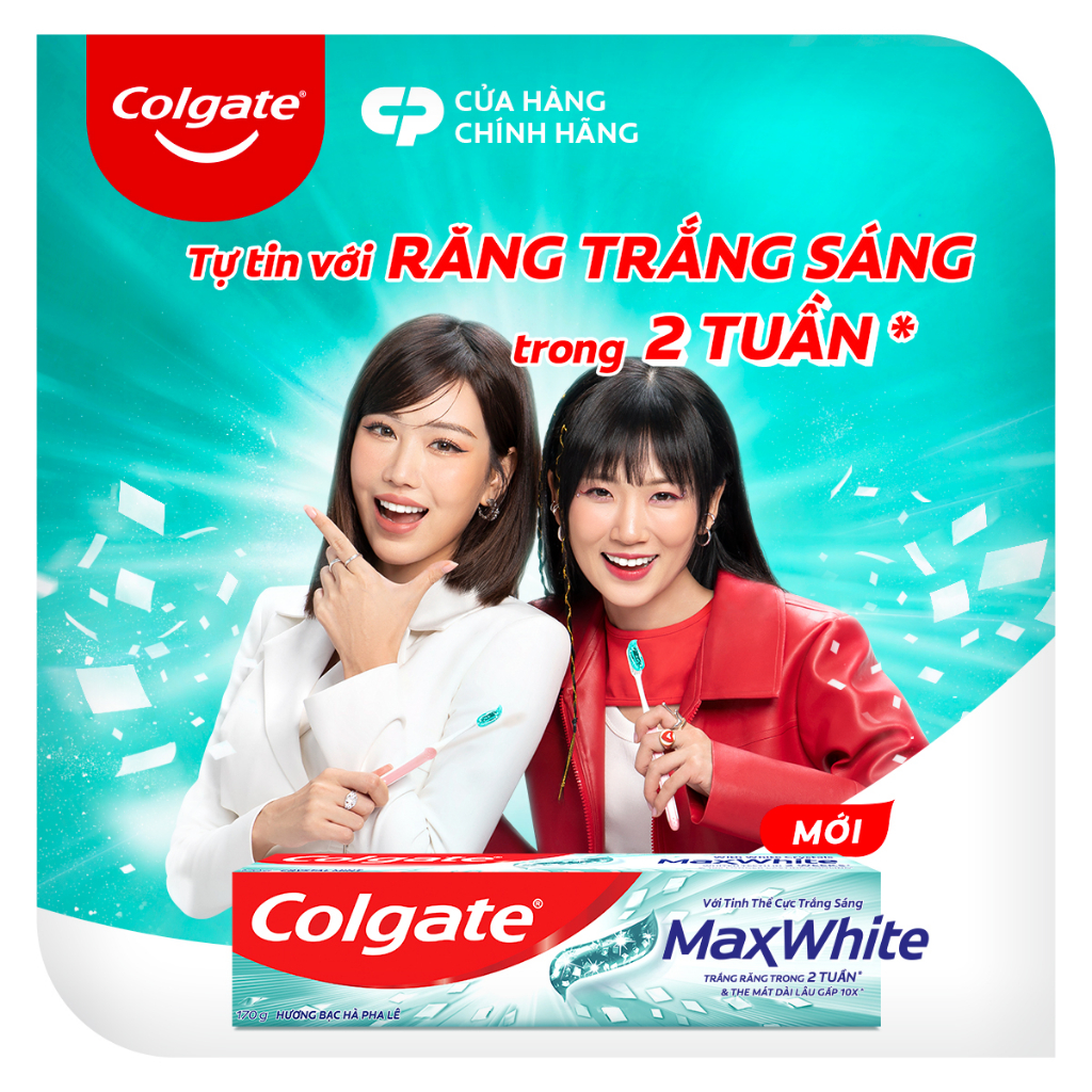 Bộ 4 Kem đánh răng Colgate MaxWhite tinh thể the mát, trắng răng trong 2 tuần