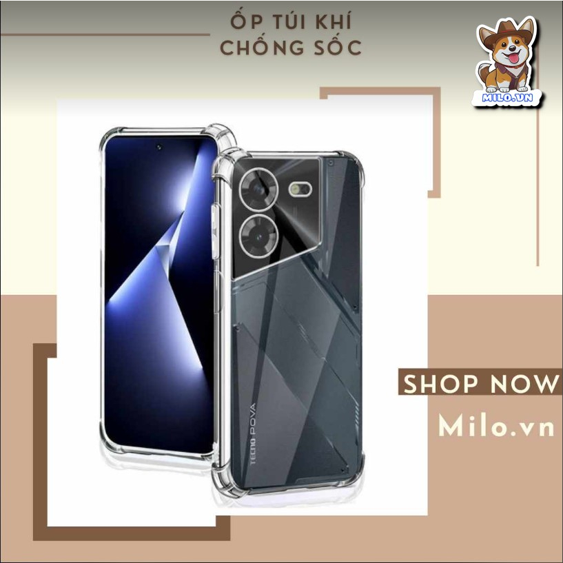 Ốp lưng túi khí cho Tecno Pova 5 chống sốc chống va đập