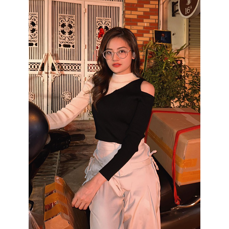 Quần Ống Rộng Túi Vuông Cơi Trước Dây Nơ Cách Điệu 2 Hông Siêu Hot