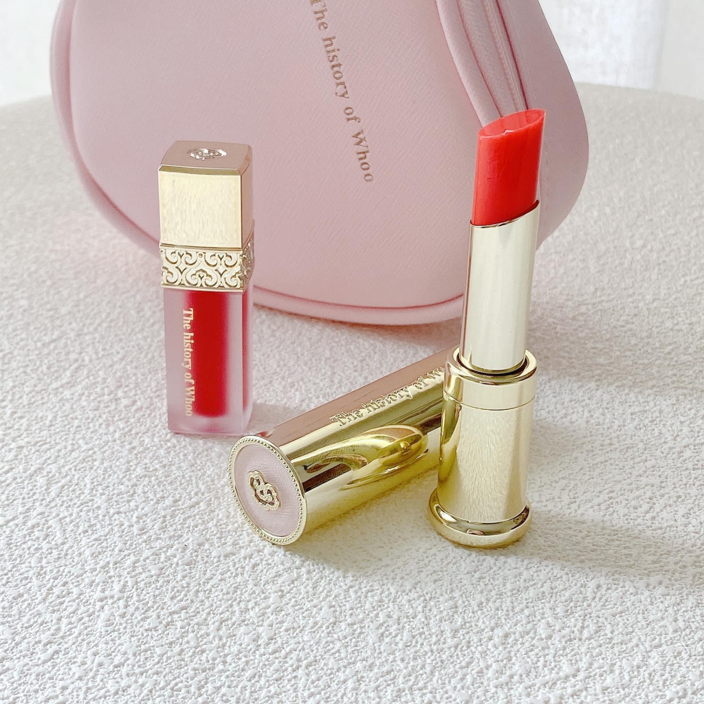 Set son Whoo Glow Lip Balm Special Set tặng túi trái tim