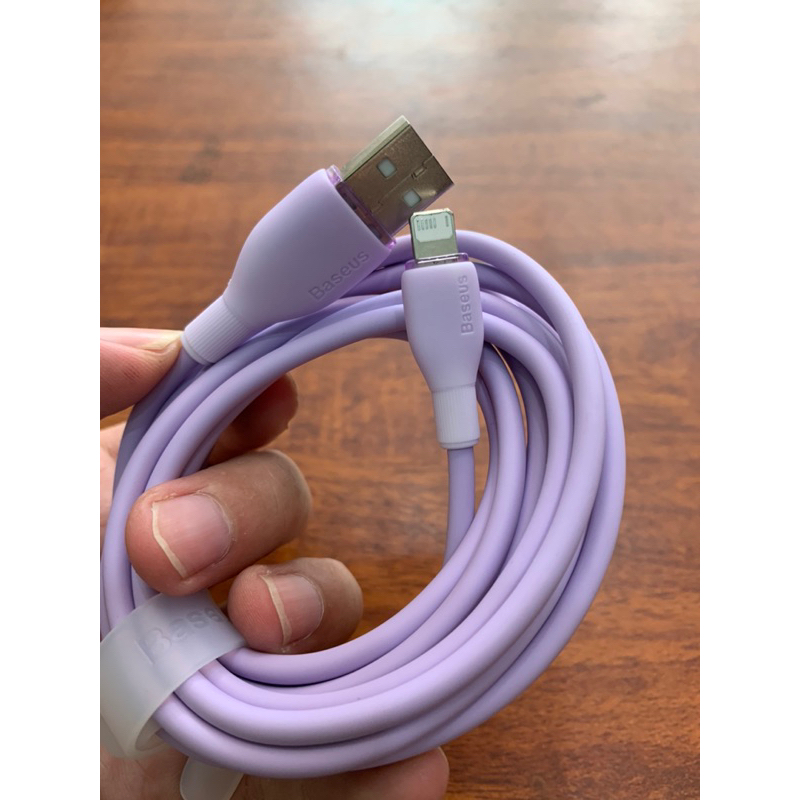 Cáp sạc Baseus Pudding USB Light.ning dòng 2.4A, dài 2mét