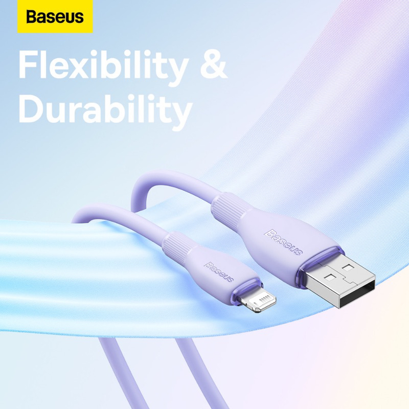 Cáp sạc Baseus Pudding USB Light.ning dòng 2.4A, dài 2mét
