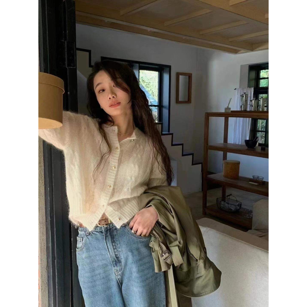 Áo len cardigan mềm thừng morning 8031