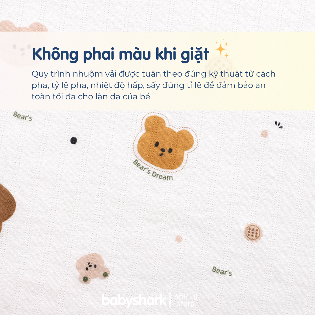Khăn quấn cho bé sơ sinh Babyshark 3 lớp chần bông phong cách Hàn Quốc mềm mại, giúp bé ngủ ngon thu đông 85x85cm