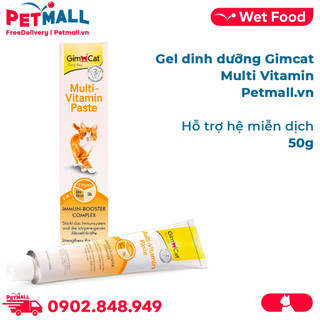 Gel dinh dưỡng Gimcat Multi Vitamin - 50g - Hỗ trợ hệ miễn dịch Petmall