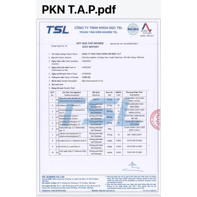 Combo 10 chân gà cay Tứ Xuyên siêu ngon đậm đà chuẩn vị 35gr- Chân gà cay chính hãng TAP food 35gr