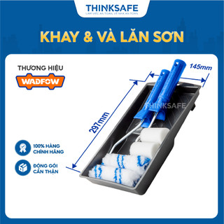Bộ khay và con lăn sơn 7 trong 1 Wadfow WCB3H71 gồm khung lăn hình trụ vỏ lăn polyester khay sơn để sơn tường trong nhà