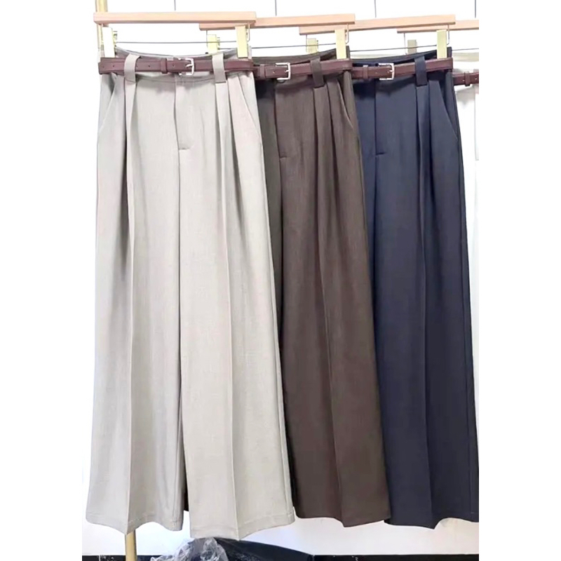 00003-QUẦN TÂY SUÔNG DÀI tôn dáng phong cách sang chảnh kèm thắt lưng