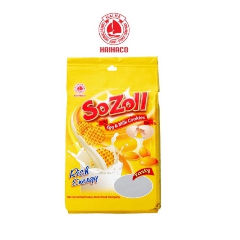 Bánh trứng Sozoll hải hà túi 256g