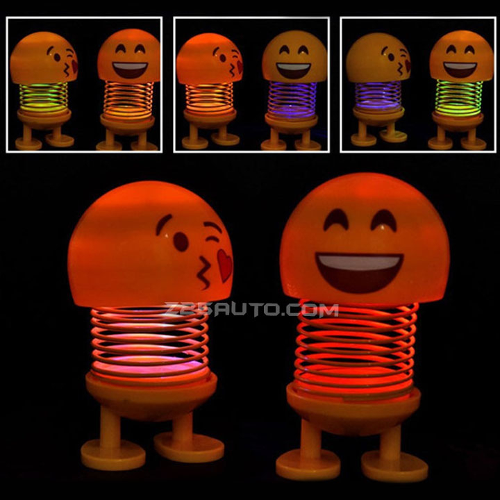 Mặt cười lò xo nhún ngộ nghĩnh trang trí ô tô bàn làm việc