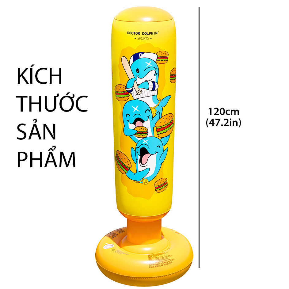 Đồ chơi Trụ hơi đấm bốc cho trẻ kích thước 120Cm