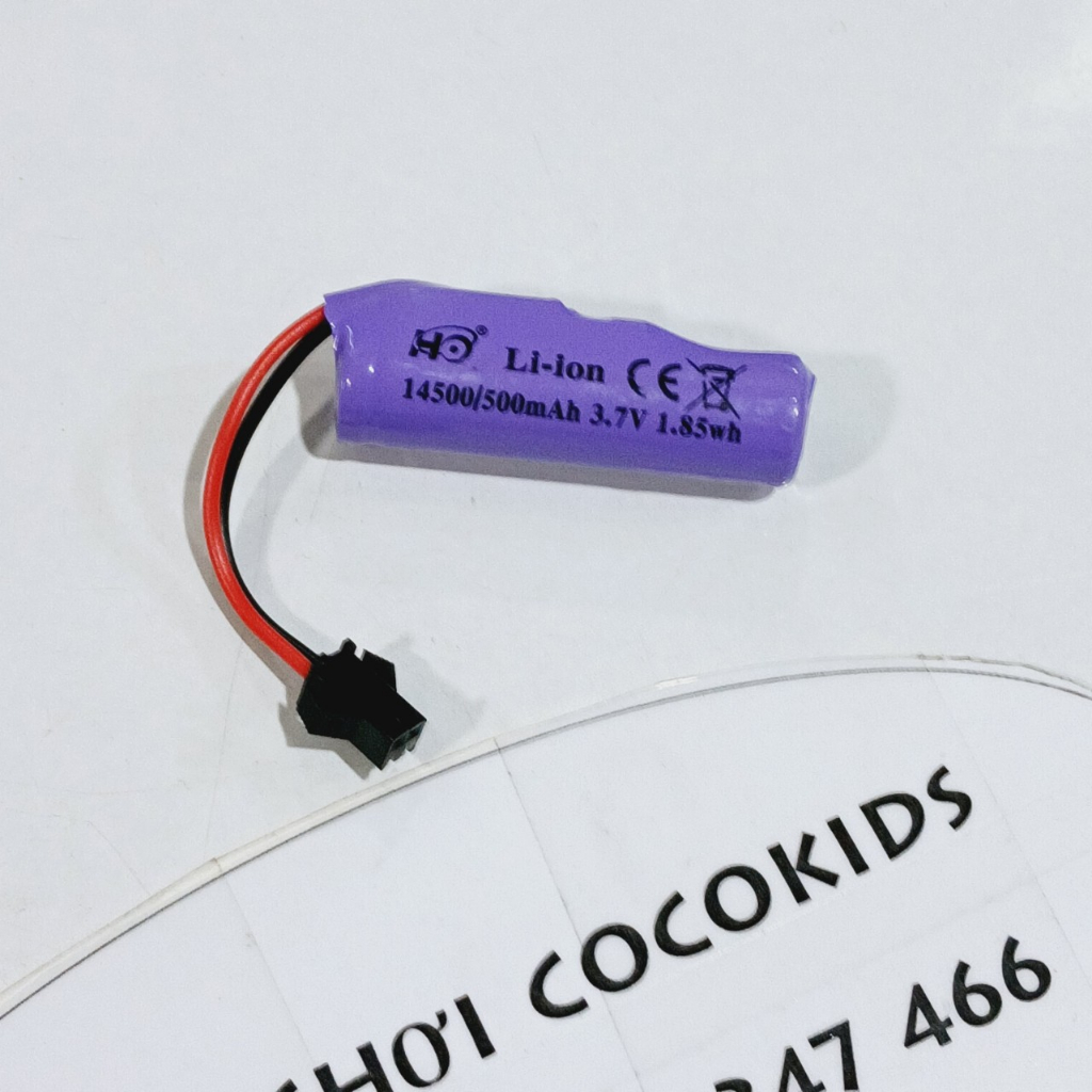 Pin sạc cho đồ chơi Li ion 14500 / 500mAh