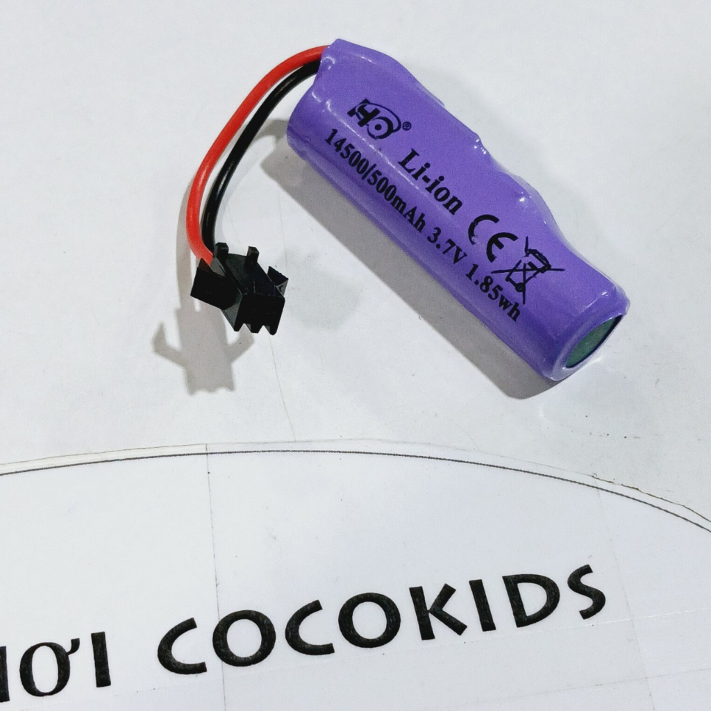 Pin sạc cho đồ chơi Li ion 14500 / 500mAh