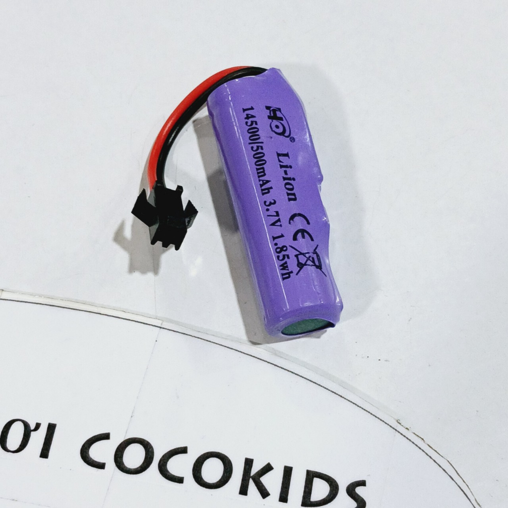 Pin sạc cho đồ chơi Li ion 14500 / 500mAh