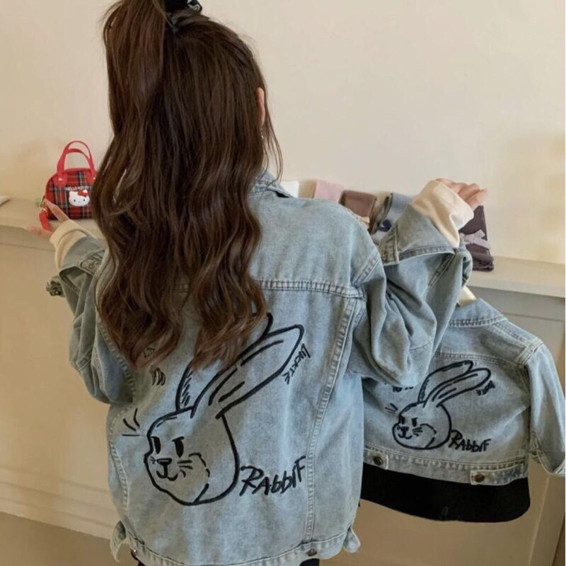 Áo khoác jean bé gái mềm mịn thời trang 9-30kg nhà mộc baby store a238