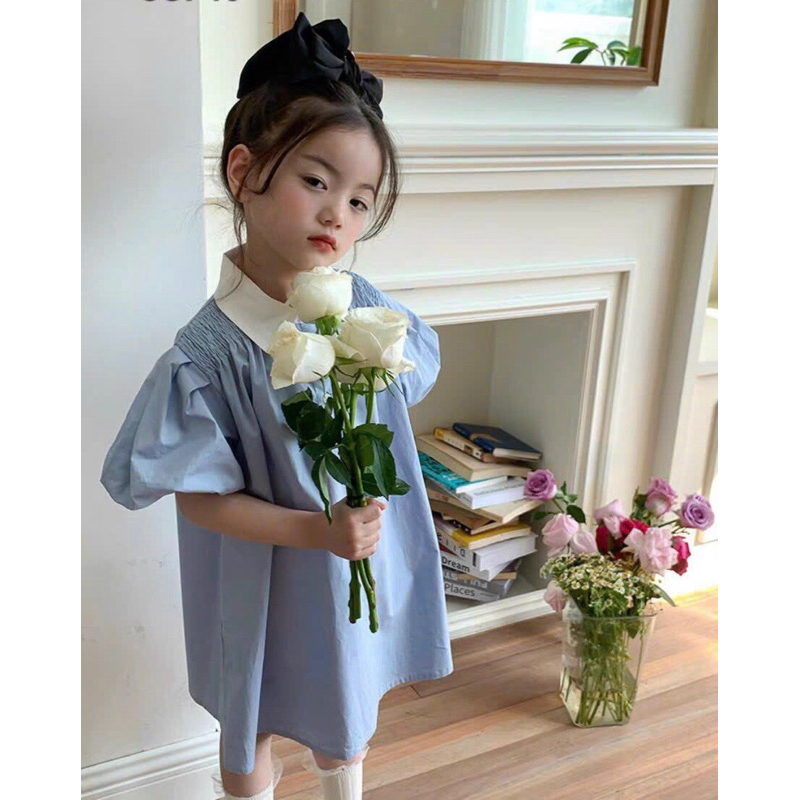 Váy bé gái nhẹ nhàng dễ thương 12-38kg nhà mộc baby store v237