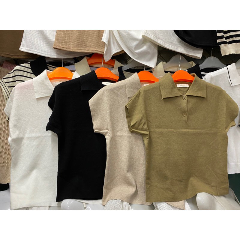 Áo polo trơn  len mongtoghi  tay hến nhiều màu , Xem-studio