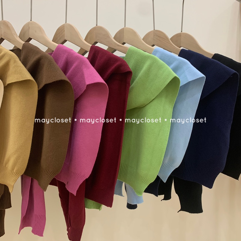 Khăn len mix đồ bảng 10 màu