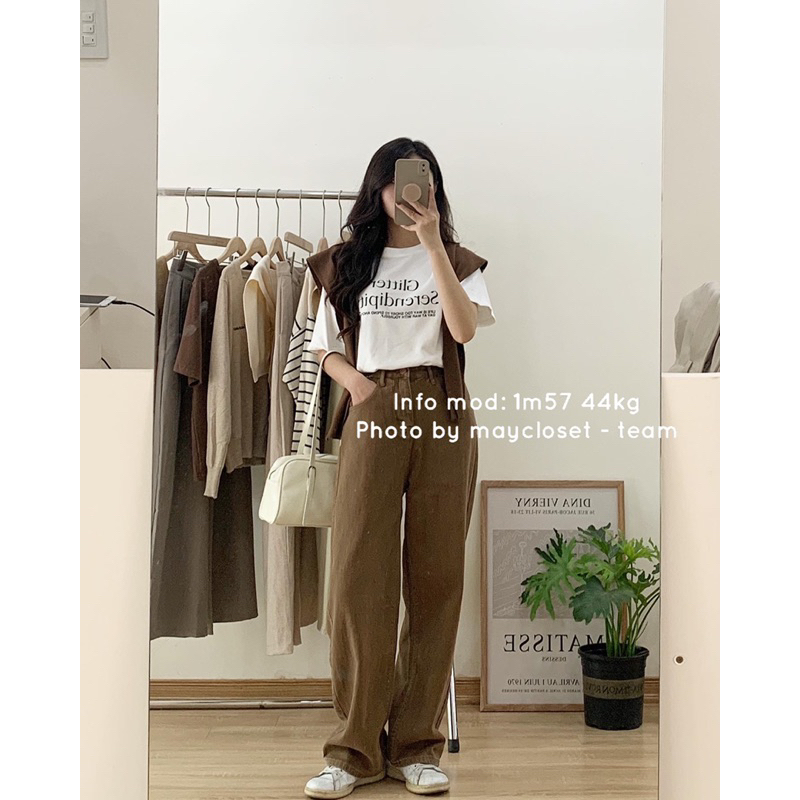 Áo phông chữ Glitter chất cotton nhung