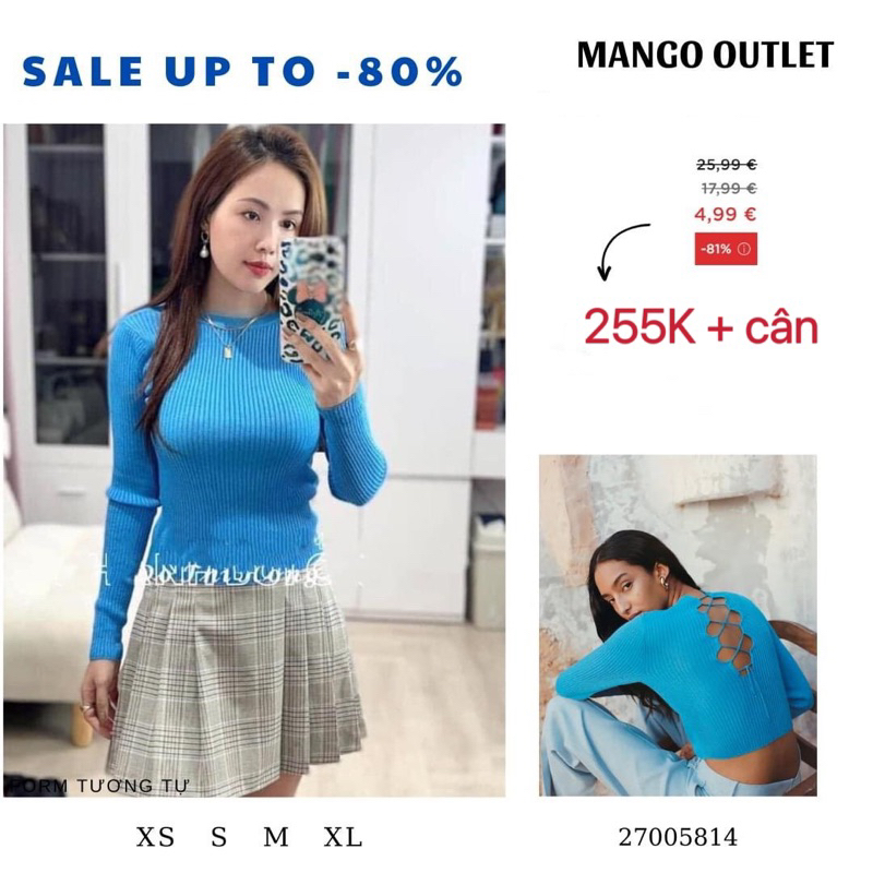 Chân váy Mango Auth vợt sale
