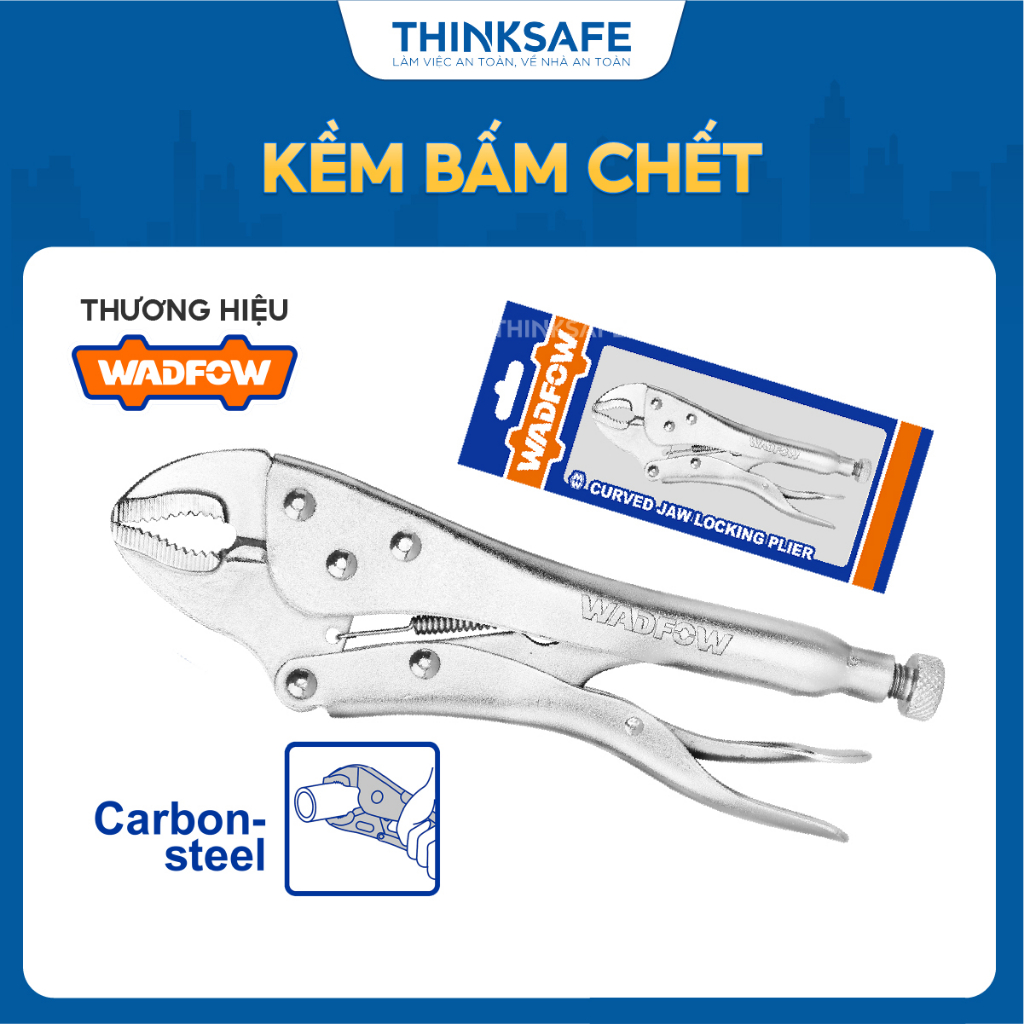 Kềm bấm chết Wadfow WLP1105 WLP1107 WLP1110 kích thước 5inch 7inch 10inch chất liệu thép carbon mạ niken bền - Thinksafe