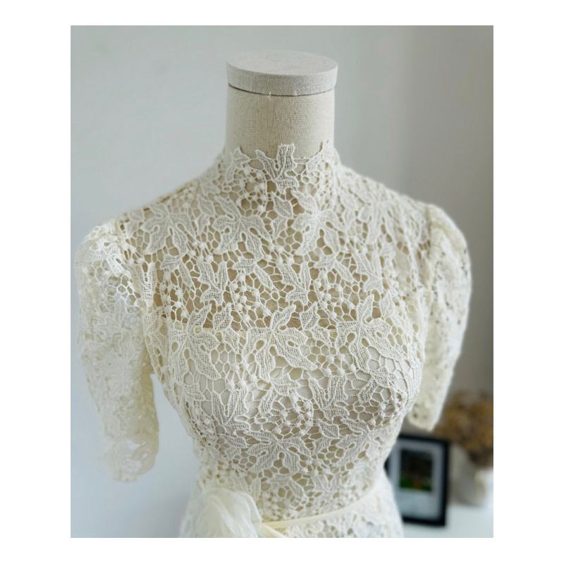 Áo ren lá nho hoa eo