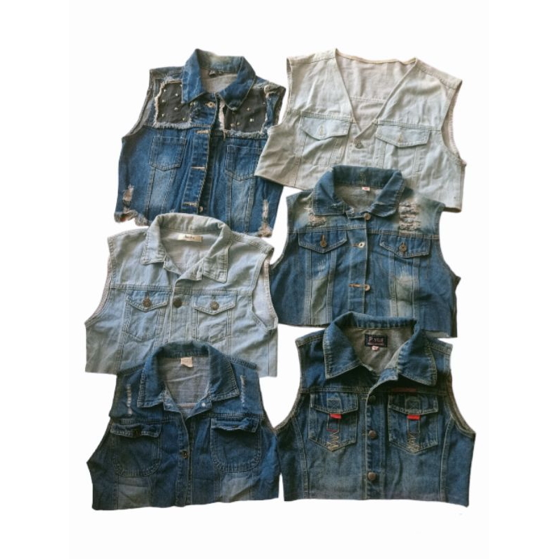 Áo jean croptop 2hand