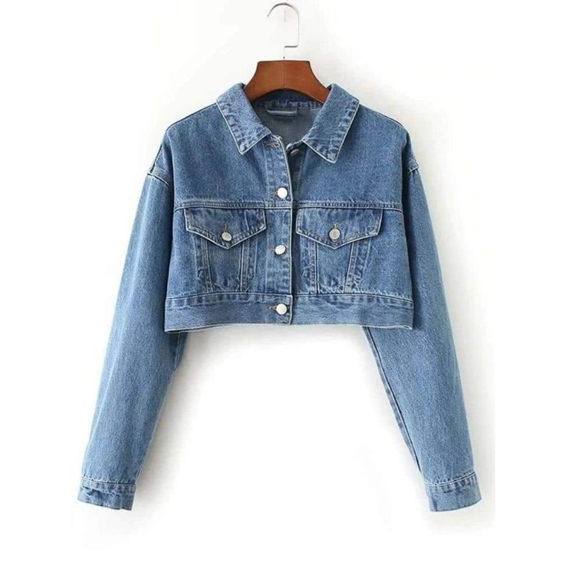 Áo khoác jeans dáng croptop 2hand