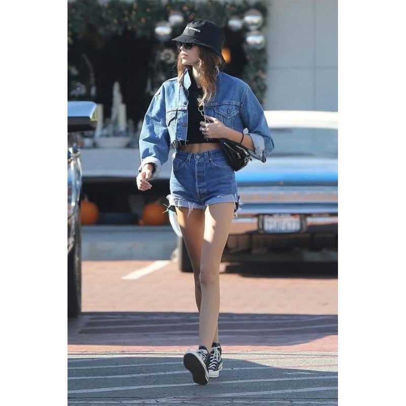 Áo khoác jeans dáng croptop 2hand