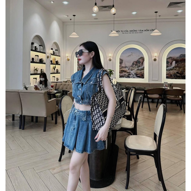 Túi tote đi ò bôk hàng đẹp lót nỉ, tặng kèm khăn lụa hãng có 2size