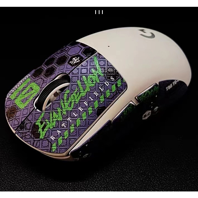 Tấm Dán Grip Tape Evangelion Battlefields Chống Trượt Cho Chuột Logitech GPW Sẵn Keo 3M - Hàng New